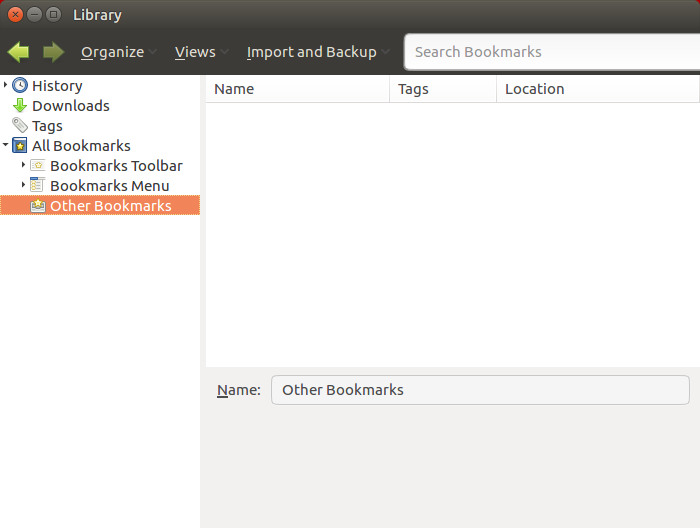 firefox bookmarks manager